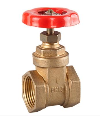 China JD-1002 NPT cheap brass bspt dn15-100 brass gate valve HBP57-3 for water for sale