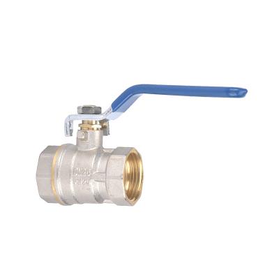 China JD-4022 general ball valve wras nickel plated brass bsp with iron for sale