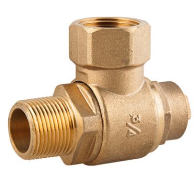 China Home Kitchen Brass Swivel Ferrules Valves, Brass Compressed, NPT G bspt for sale