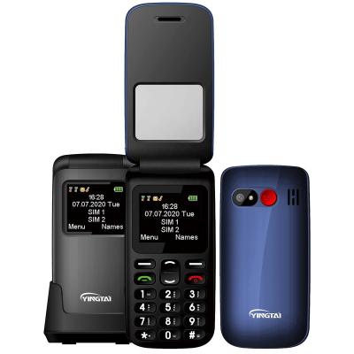 China Dual SIM Card Hot sell 1.77 inch 3G fake flip phone dual sim top small phone with SOS push button mini mobile phone wholesale factory price for sale