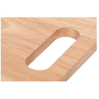 China Viable Factory Wholesale Rectangle Pine Wood Chopper Cutting Boards With Wooden Handle for sale