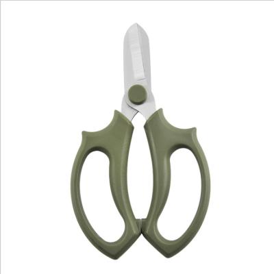 China High Quality Anti-Slip Handle Scissors Outdoor and Indoor Garden Pruner for Cutting Curved Blade Balancing Scissors for sale