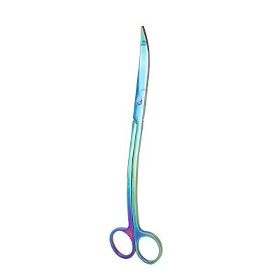 China Viable high quality cleaning tools of aquatic plant in aquariums / colorful wavy scissors for sale