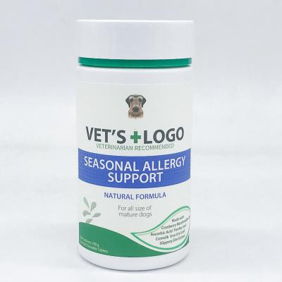 China Viable Probiotics Seasonal Probiotic Allergy Support Vitamin E Vitamin C Blend Delicious Chewable Immune Supplement for Dogs and Cats for sale