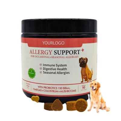 China Sustainable Popular Products Multifunctional OEM Dog Supplements For Dogs OMEGA-3 Organic Dog Chews Pet Aller Immune Supplements for sale