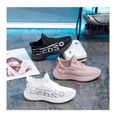 China 621 New Trendy Fashion Autumn Knitted Women's Ladies Increasing Walking Shoes Sneakers Colorful Zapatillas Mujer for sale