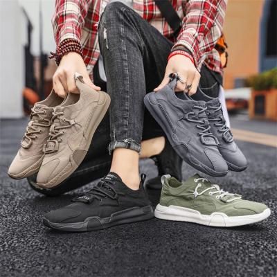 China M646 New Fashion Trend Canvas Shoes Male 2021 Tide Recreational Shoe Breathable Canvas Sneakers Joker Tide Smell Proof Shoes for sale