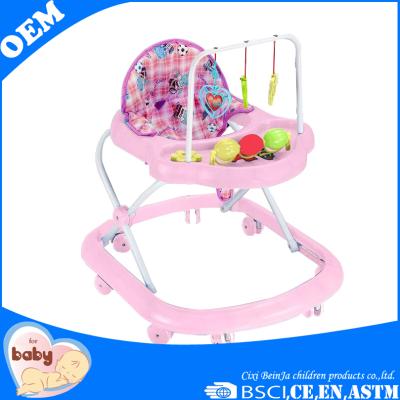 China CHEAP AND SIMPLE cotton BABY WALKER WITH PANEL AND FRAME MUSICAL TOYS for sale