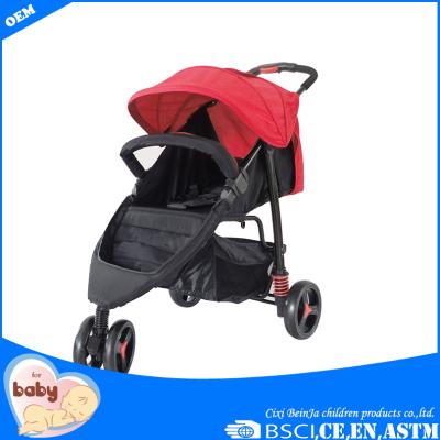 China Foldable Baby Stroller Made Good Three Wheel Baby Stroller Shopping Mall Cheap Baby Stroller for sale