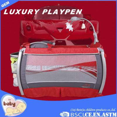 China Aluminum Alloy Pipe Luxury Folding Baby Playpen New Design for sale