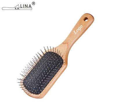 China Best cushion for curly hair brush with wooden bristles for sale