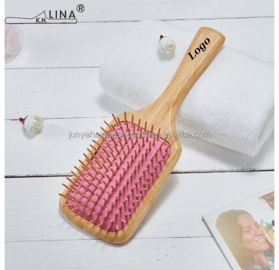 China China Fashion Bamboo Bristle Hairbrush OEM Large Wooden Cushion Wooden Hair Brush for sale