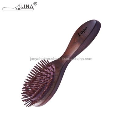 China Cushion OEM ODM Customized High Quality Luxury Walnut Wood Hair Brush for sale