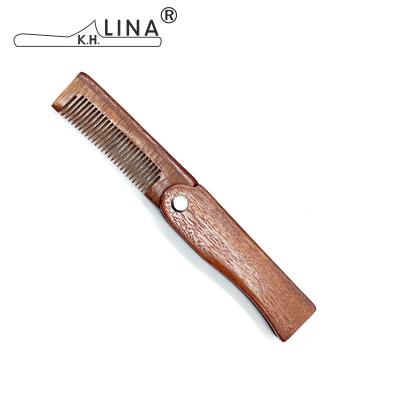 China Cheap Natural Beard Care Promotion Custom Wooden Beard Comb Synthetic Shaving Knots for sale