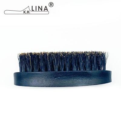 China Anti-static Wooden Boar Bristle Beard Care Combs Round Beard Brush For Baber Professional for sale