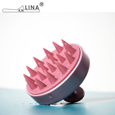 China Compact Wholesale Purple Rose Red Scalp Massager Shampoo Brush for sale