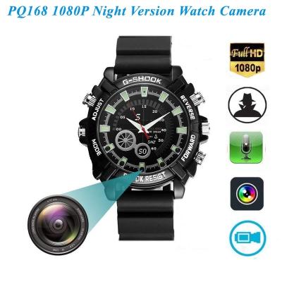 China 1080P HD Night Camera Watch DVR Camera Wristwatch DVR Waterproof Hidden Voice-infrared Night Version HD Version Recording PQ168 for sale