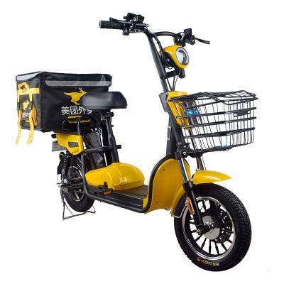 China Electric Pizaa Delivery Ebike Cargo Bike 12-50ah/48v Lithium Battery 350w/48v Motor Multifunction Electric Delivery Bike for sale