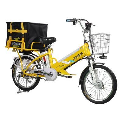 China 10+10 ah/48v double batteries lithium 350w/48v electric motor delivery multifunction electric bike cargo bike for sale