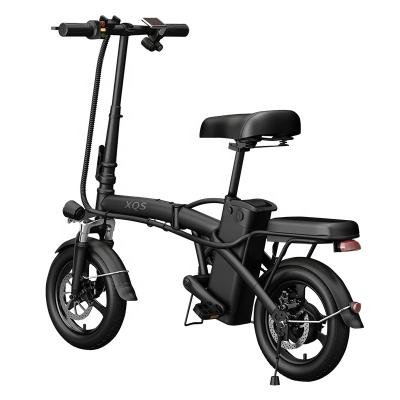 China 240w motor14 inch 12ah/48v standard brushless lithium battery folding electric bicycle city e-bike for adult for sale