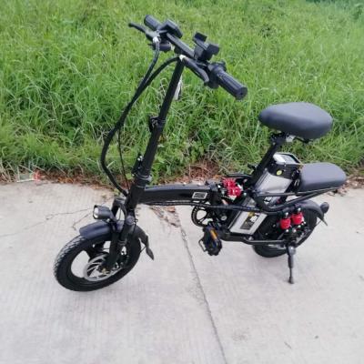 China Folding ebike 14inch 240w/48v wheel 12ah/48v lithium battery motor city electric fat folding frame mini ebike city high speed electric bike bicycle for sale