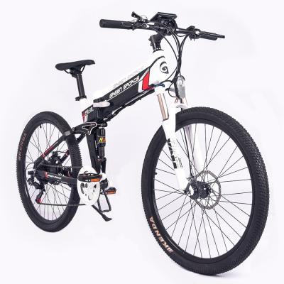 China Aluminum alloy 26 inch wheel 48v14ah motor lithium battery brushless mountain aluminum alloy frame 48v500 folding mountain electric bike ebike for sale