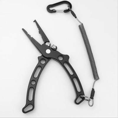 China Outdoor Sports Fishing Pliers Factory Aluminum Seawater Heavy Duty Gear Cutters Split Ring Pliers Hook Remover Holder for sale