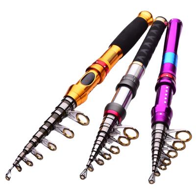 China Portable Carbon Factory Supply 1.8m 2.1m Ultralight Carbon Fiber Fishing Rod Casting Spinning Rod for sale