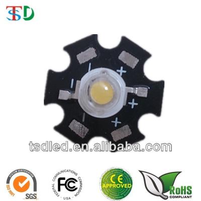 China White AlGaInP High Lumens 3W Led Chip With Star PCB for sale