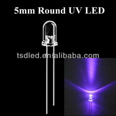 China INGAN RoHS Approved 5mm Round DIP LED UV Lamp for sale