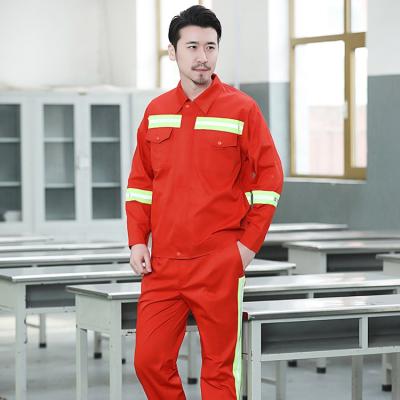 China Reflective Brand Uniform Railway Road Construction Garden Clean Maintenance Long Sheath For Workers With Logo Custom for sale