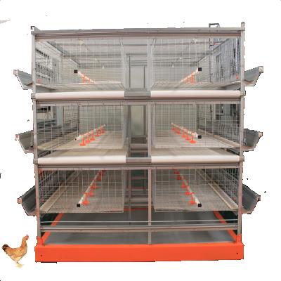 China 2021 Full Automatic Broiler Cage Broiler Cage 3/4/5/6 Tiers Battery Cage Hot Sale Product H Type Broiler for sale