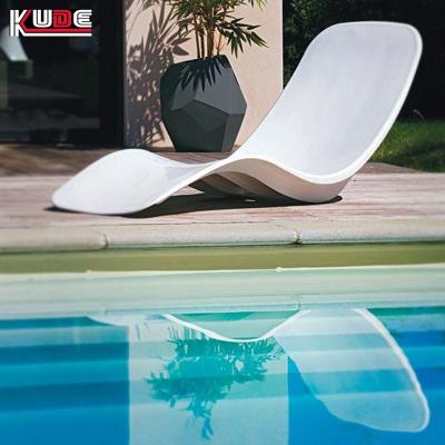 China Kude Environmental / Eco-friendly UV8 Rated Polyethylene Pool Side Sun Beds Outdoor In-pool Chair Lounge Swimming Pool Lounger for sale