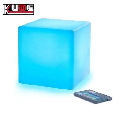 China Bedroom 16 colors cube lights with remote control ip65 waterproof 4 inch led tesseract cube light for sale