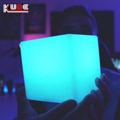 China High quality 8x8x8 battery operated led cube in bedroom KUDE factory porcelain for sale