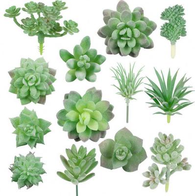 China Wholesale Real Touch Realistic Succulent Plants Artificial Soft Plastic Garden Simulation Succulents Various for sale