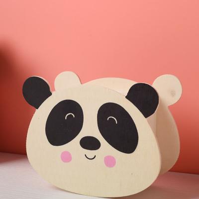 China Money Saving Wholesale Cartoon Bear House Shaped Wooden Piggy Bank Storage Box Opens Custom Money Saving Box for sale