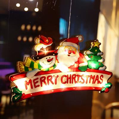 China Party Festival Amazon LED Display Showcase Sucker Night Light Christmas Decoration Festival Store Atmosphere Holiday Hot Selling Hanging Lamp for sale