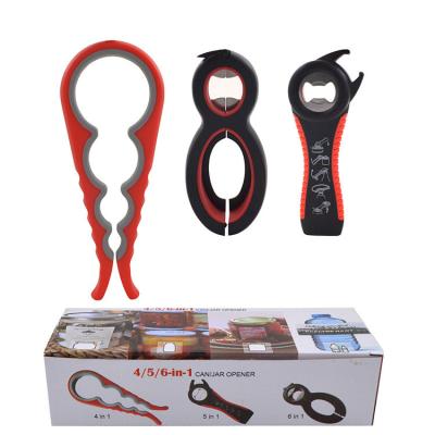 China Stocked Amazon New Arrivals Creative Kitchen Instrument Can Bottle Opener 3 Pieces Set Multifunctional 4 In 1 Bake Tools Can Bottle Opener for sale