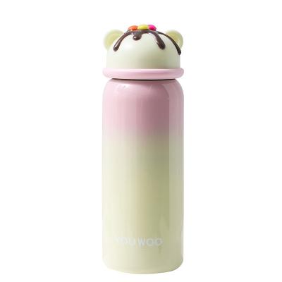 China Wholesale Modern Cartoon Color Change Insulated Thermos Vacuum Outdoor Portable Water Cup Bottle Stainless Steel Vacuum Water Cup for sale