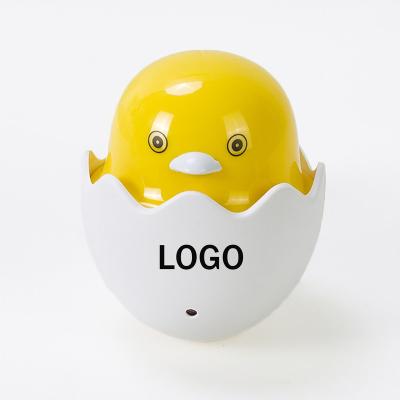 China Custom Logo Yellow Duck Shaped LED Night Light Modern Advertising Plug In Sensor Wall Night Lights Lamp for sale