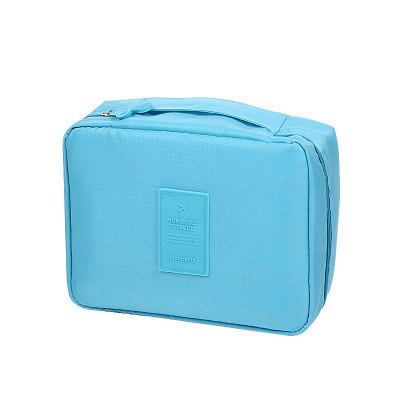 China 2021 Fashion Oxford Cloth Multi Functional Waterproof Storage Travel Double Double Platform Modern Portable Women's Makeup Brush Bag for sale