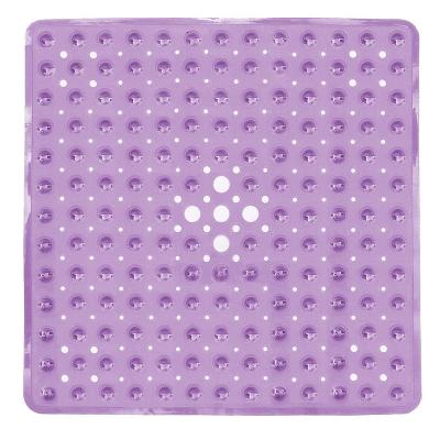 China Extra Large 53*53cm Durable Hot PVC Cover Non Slip Bathroom Amazon Pull Square Non Slip Shower Mat Non Slip Mat for sale