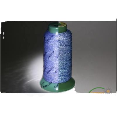 China Abrasion-Resistant Unique Reflective Thread For Embroidery Wholesale 300D Reflective Thread for sale