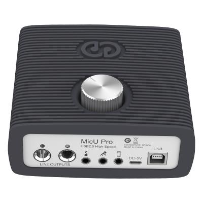 China USB Recording Sound Cards MICU Pro Sound Card Portable Musical Audio Interface Professional Studio USB Audio Interface for sale