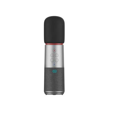 China Handheld Microphone Broadcast Streaming Wireless Microphone With Speaker , Portable Handheld Karaoke Player For Home Party KTV Music Singing Play for sale