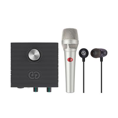 China Portable Wholesale Professional Condenser Microphone Sound Card Set For Webcast Live Recording Podcast Equipment for sale