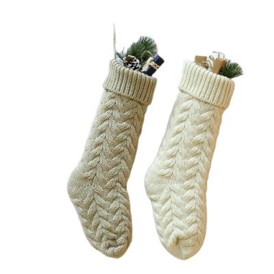 China High Quality Xmas Decoration Maxi Christmas Decorations Knitted Acrylic Children's Gift Sack Christmas Stocking for sale