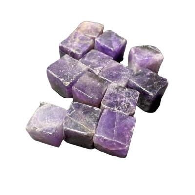 China China Bulk Natural High Quality Amethyst Cube Stone Crystal Tumbled Healing Stone For Gifts for sale