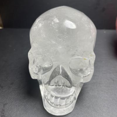 China China Hot Sale Natural High Quality Clear Quartz Skulls Hand Cut Quartz Crystal Skulls Folk Crafts For Home Decor for sale